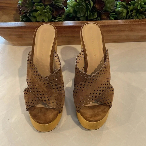 Veronica‎ Beard Gaynor Platform Sandal sandals shoes Heels size 9 NWT - Picture 2 of 5